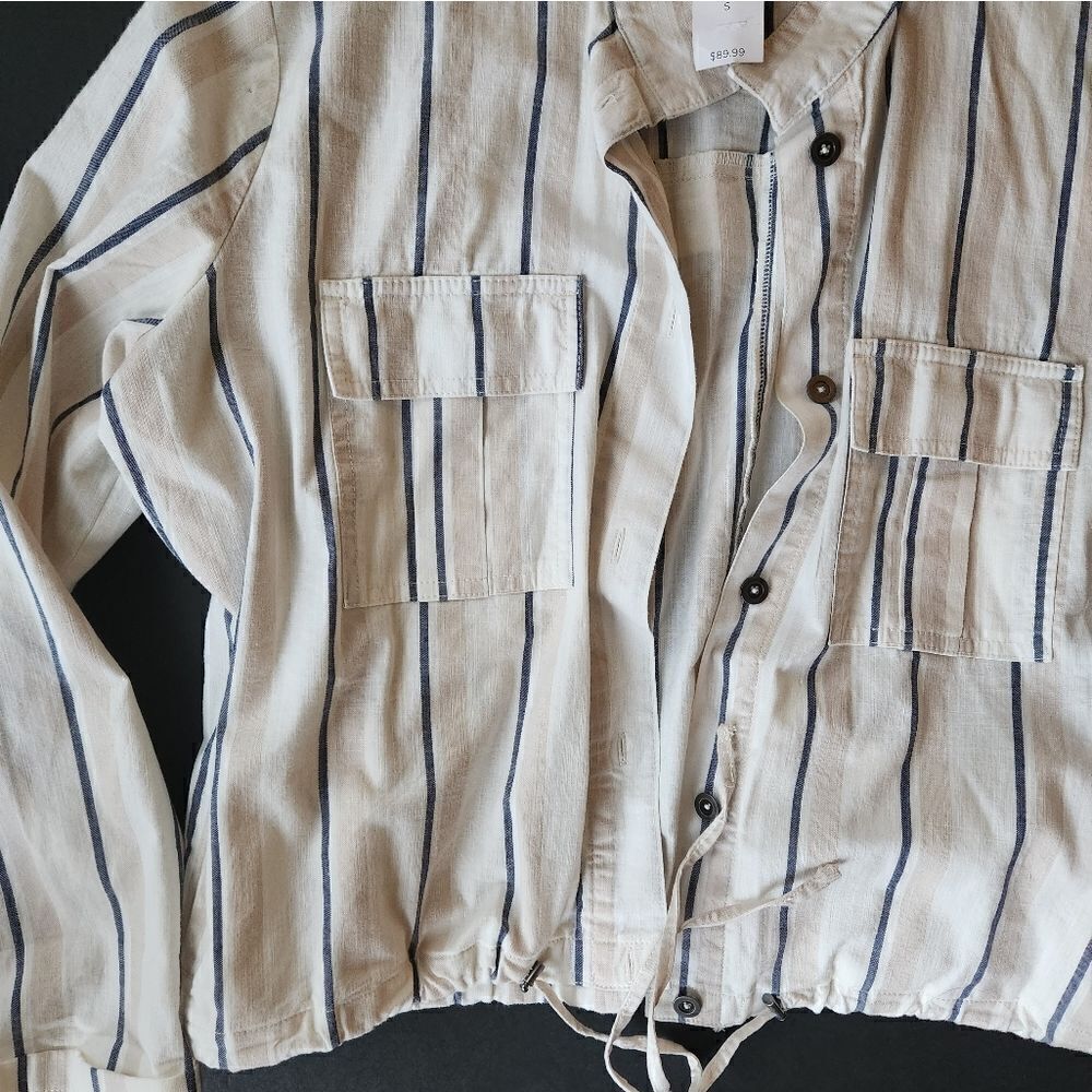 NWT Loft Striped Lightweight Jacket - Picture 6 of 10